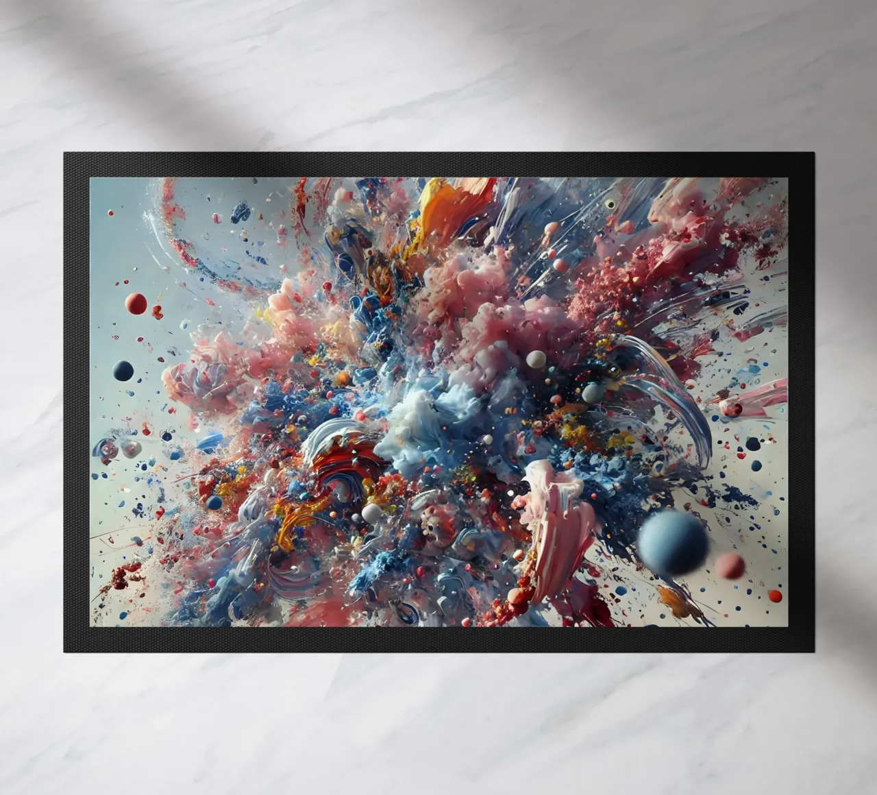 action splash abstract doormat by abstrakt