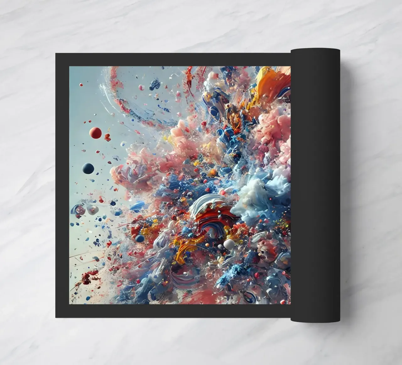 action splash abstract doormat by abstrakt