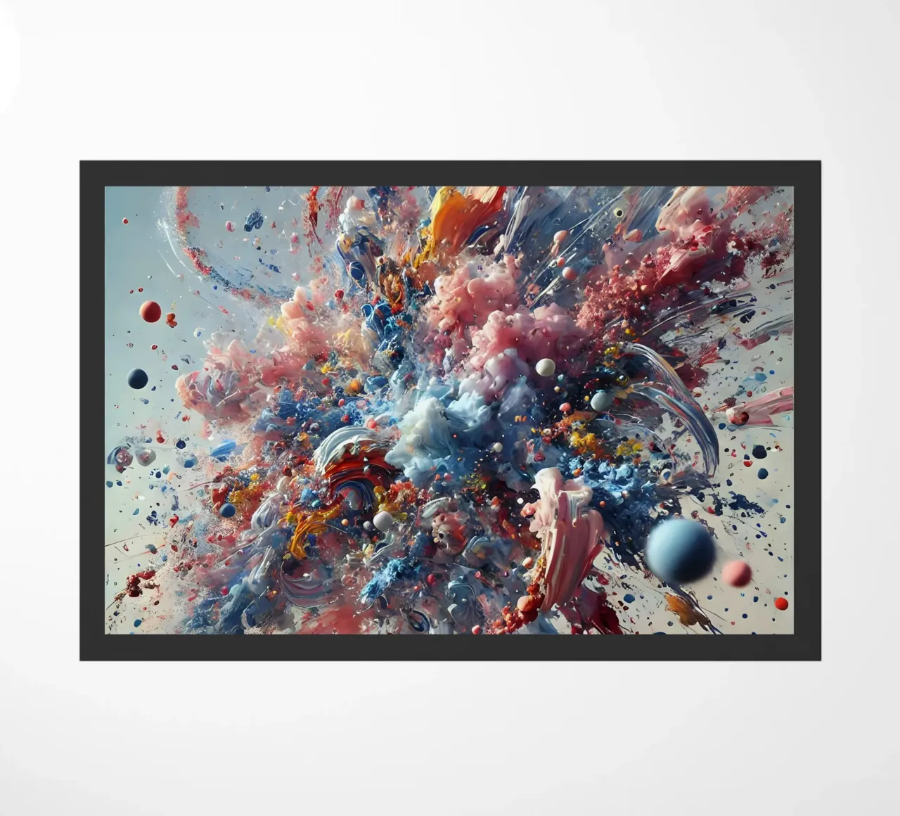 action splash abstract doormat by abstrakt