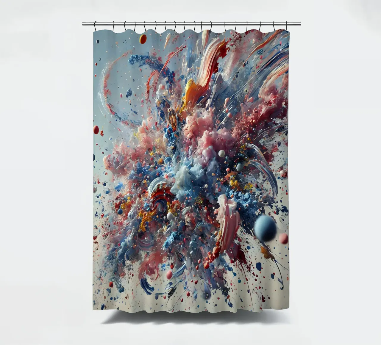 action splash abstract Duschvorhang von abstrakt
