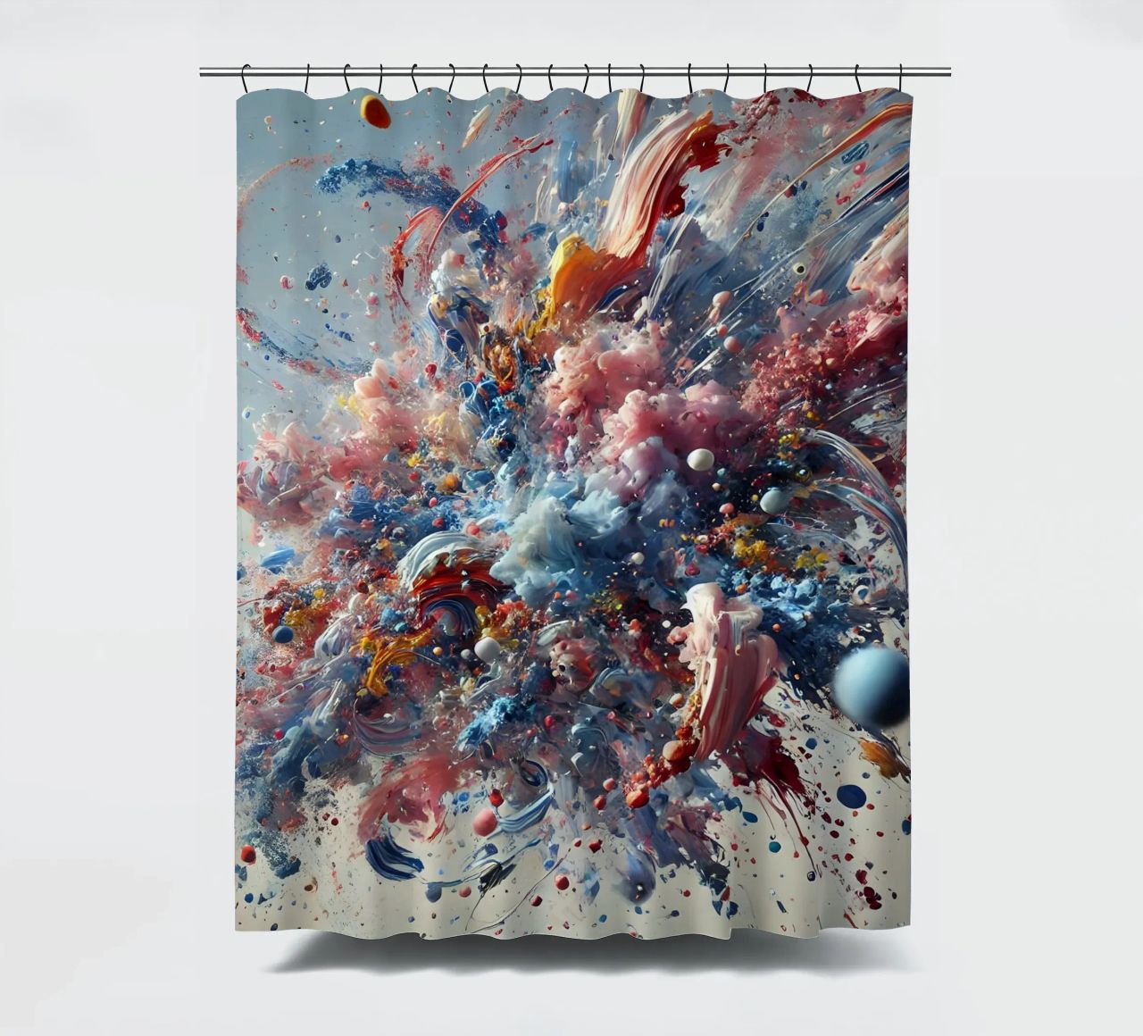action splash abstract tenda da doccia da abstrakt