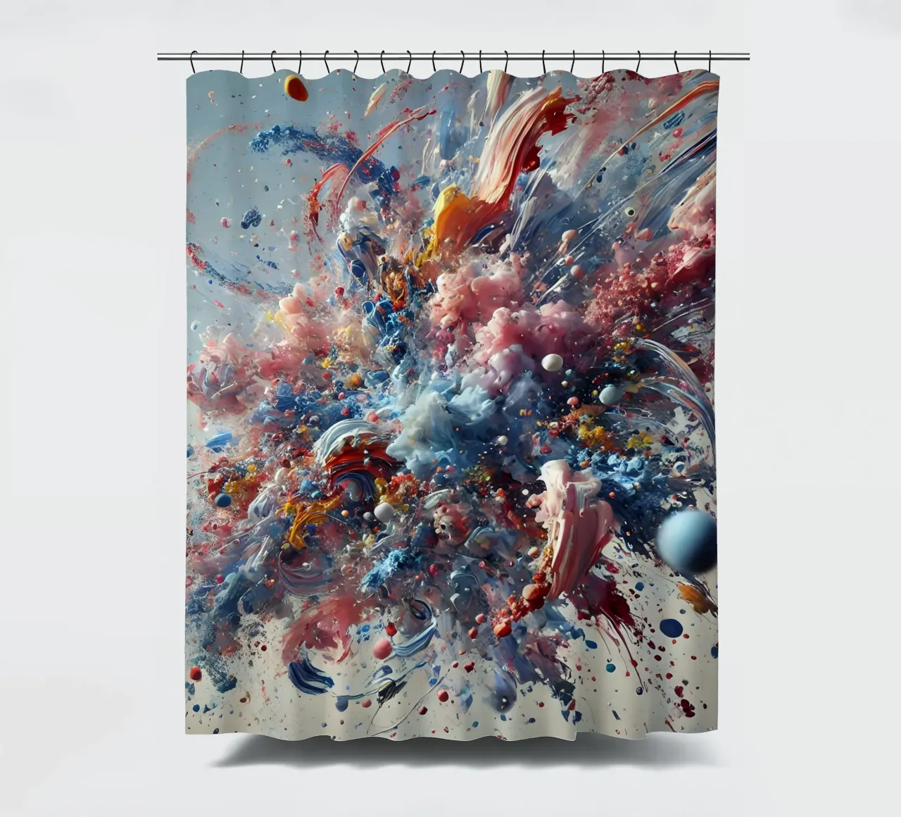 action splash abstract Duschvorhang von abstrakt