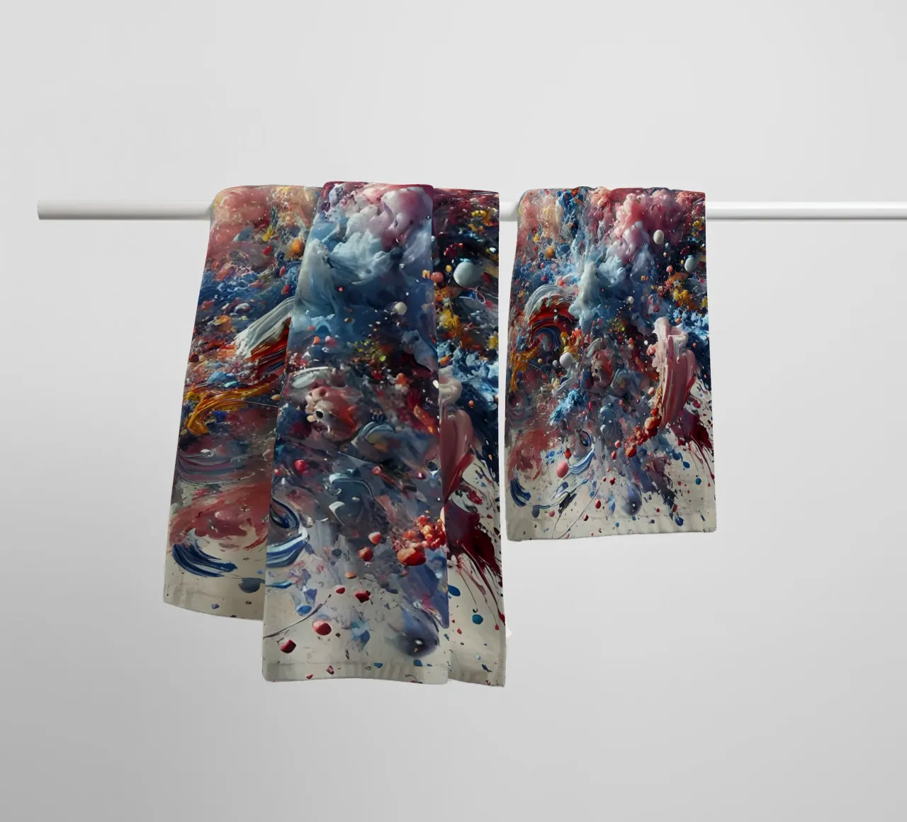 action splash abstract badhanddoek van abstrakt