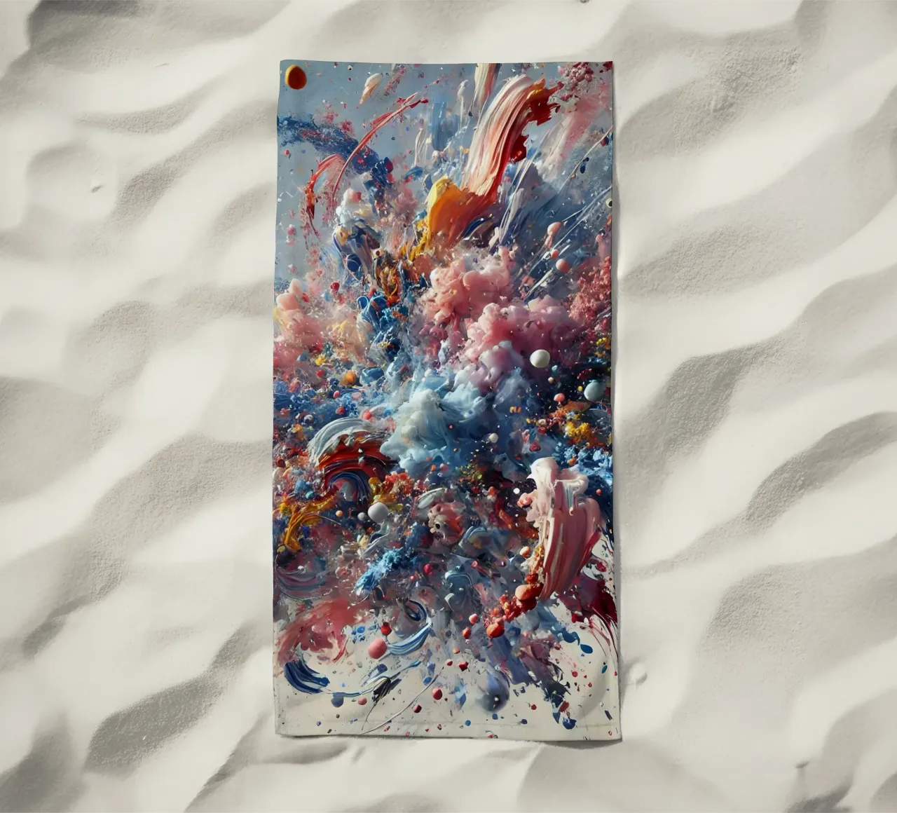 action splash abstract Strandtuch von abstrakt