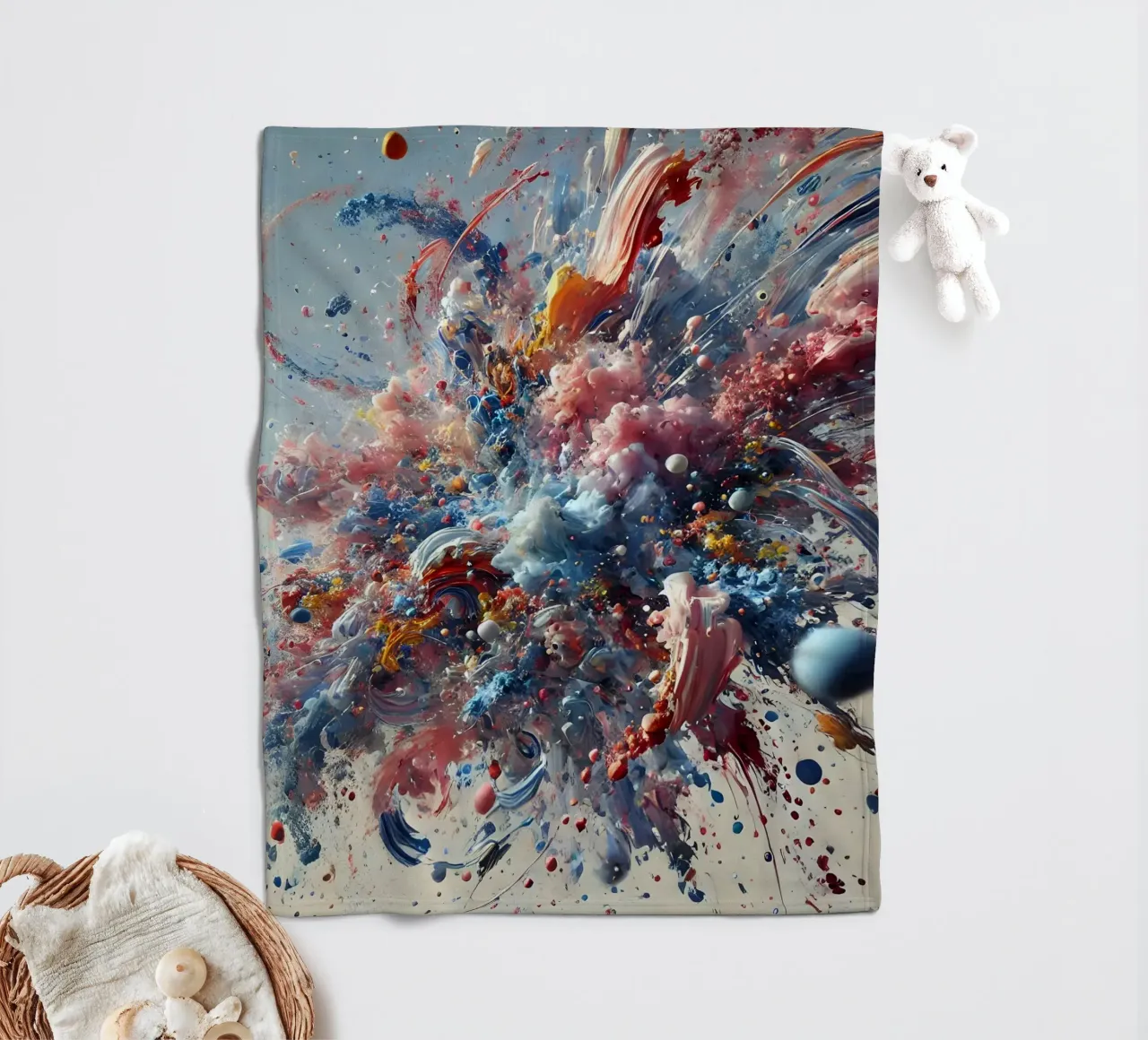 action splash abstract coperta in pile da abstrakt