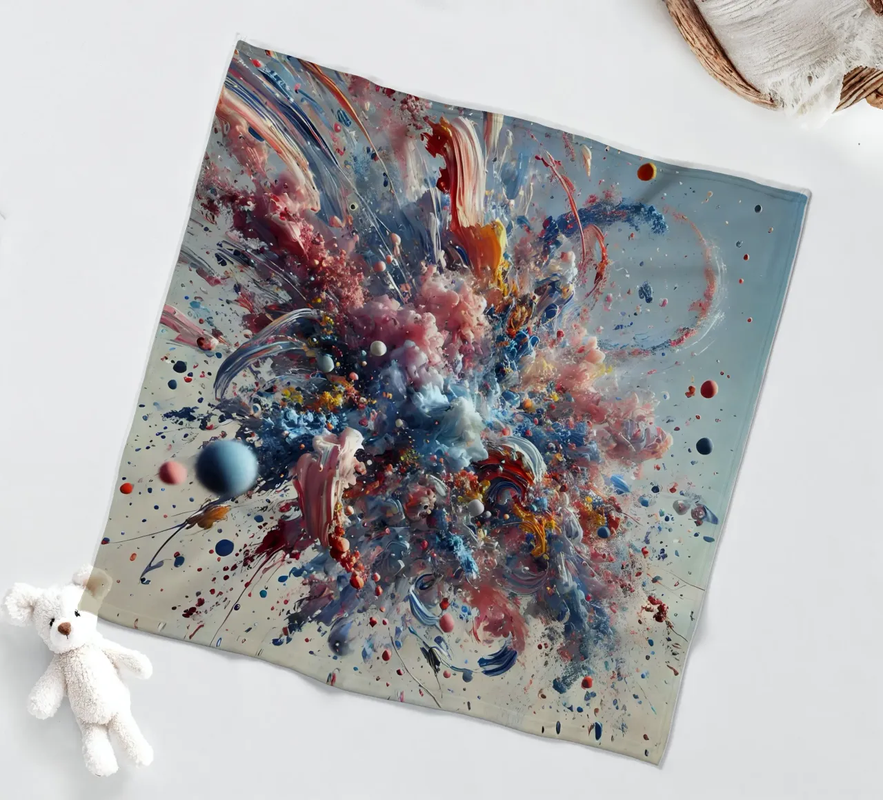 action splash abstract coperta in pile da abstrakt