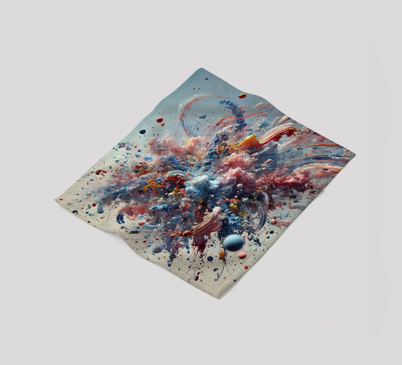 action splash abstract coperta in pile da abstrakt