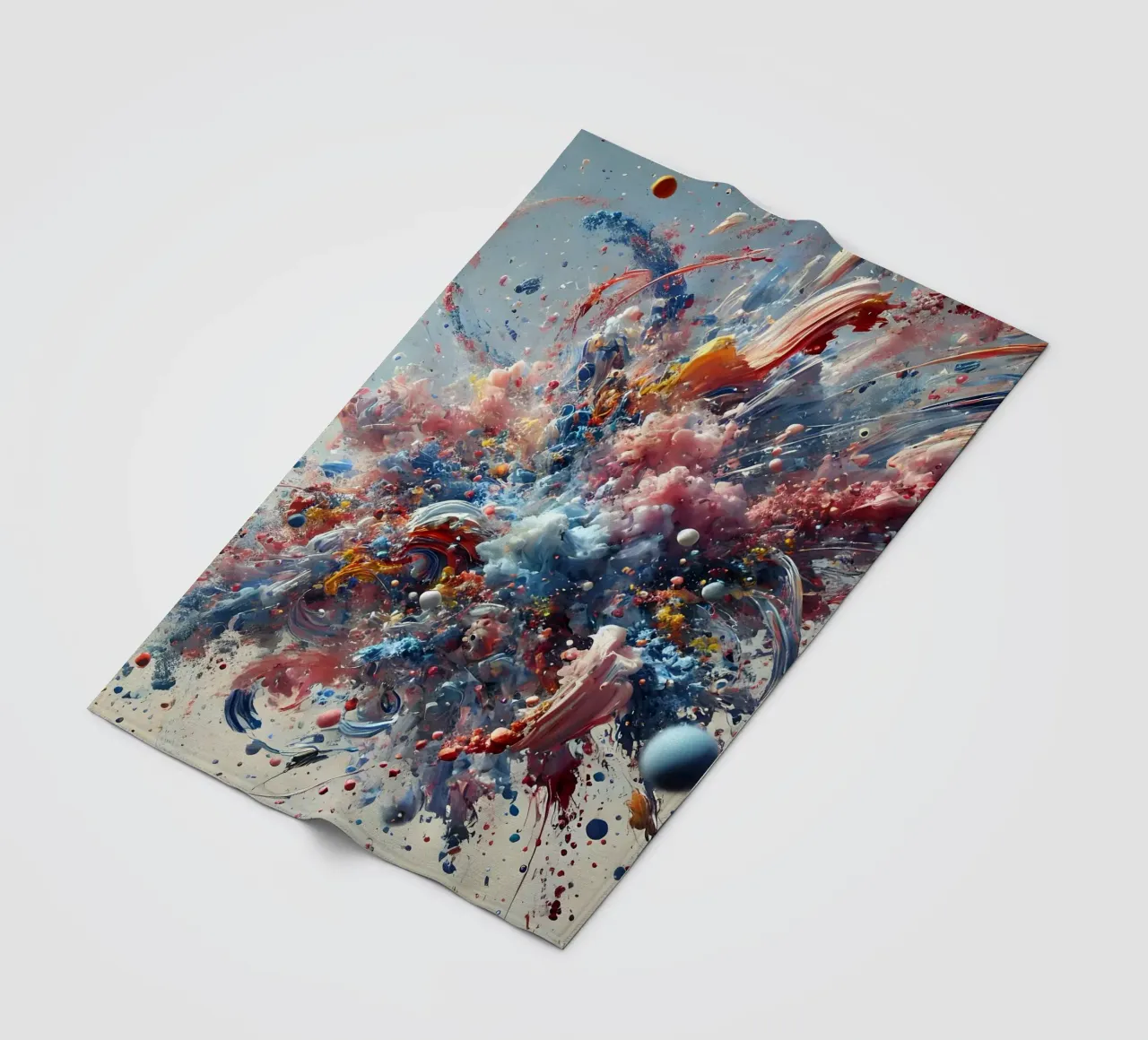 action splash abstract fleece blanket by abstrakt