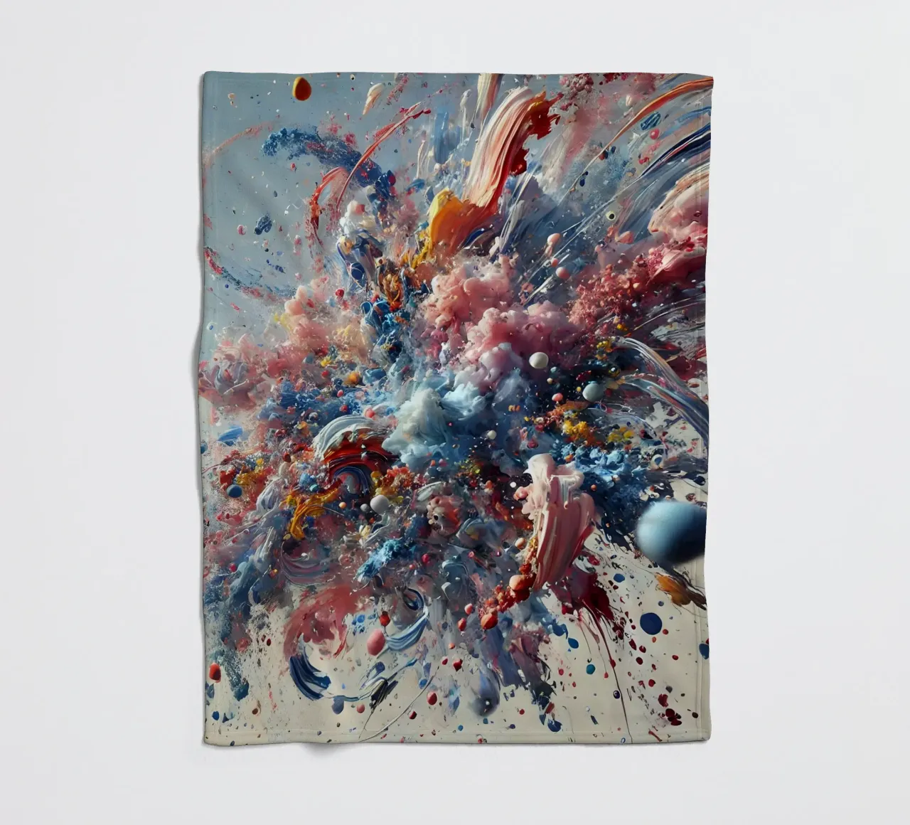 action splash abstract coperta in pile da abstrakt