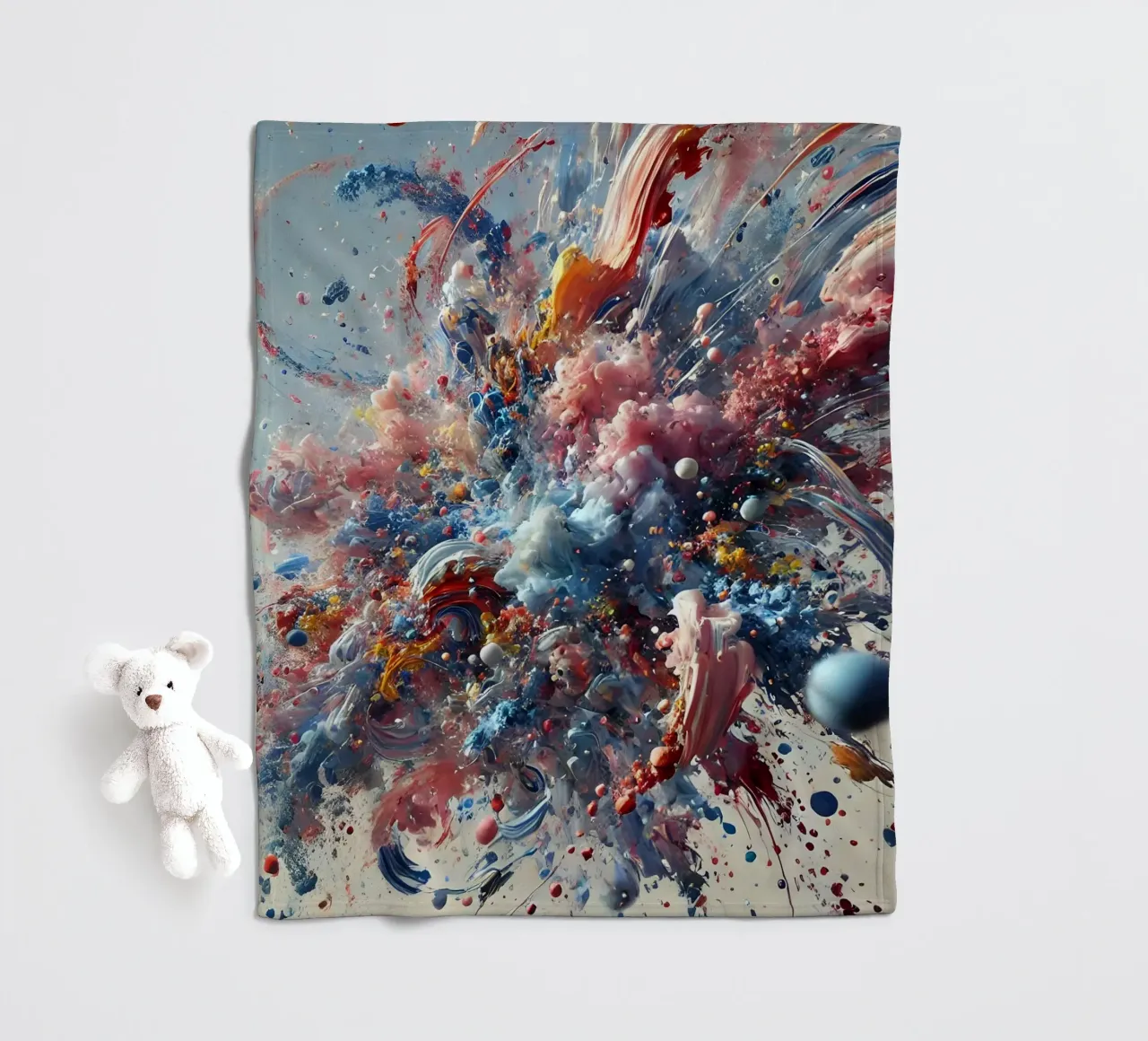 action splash abstract coperta in pile da abstrakt