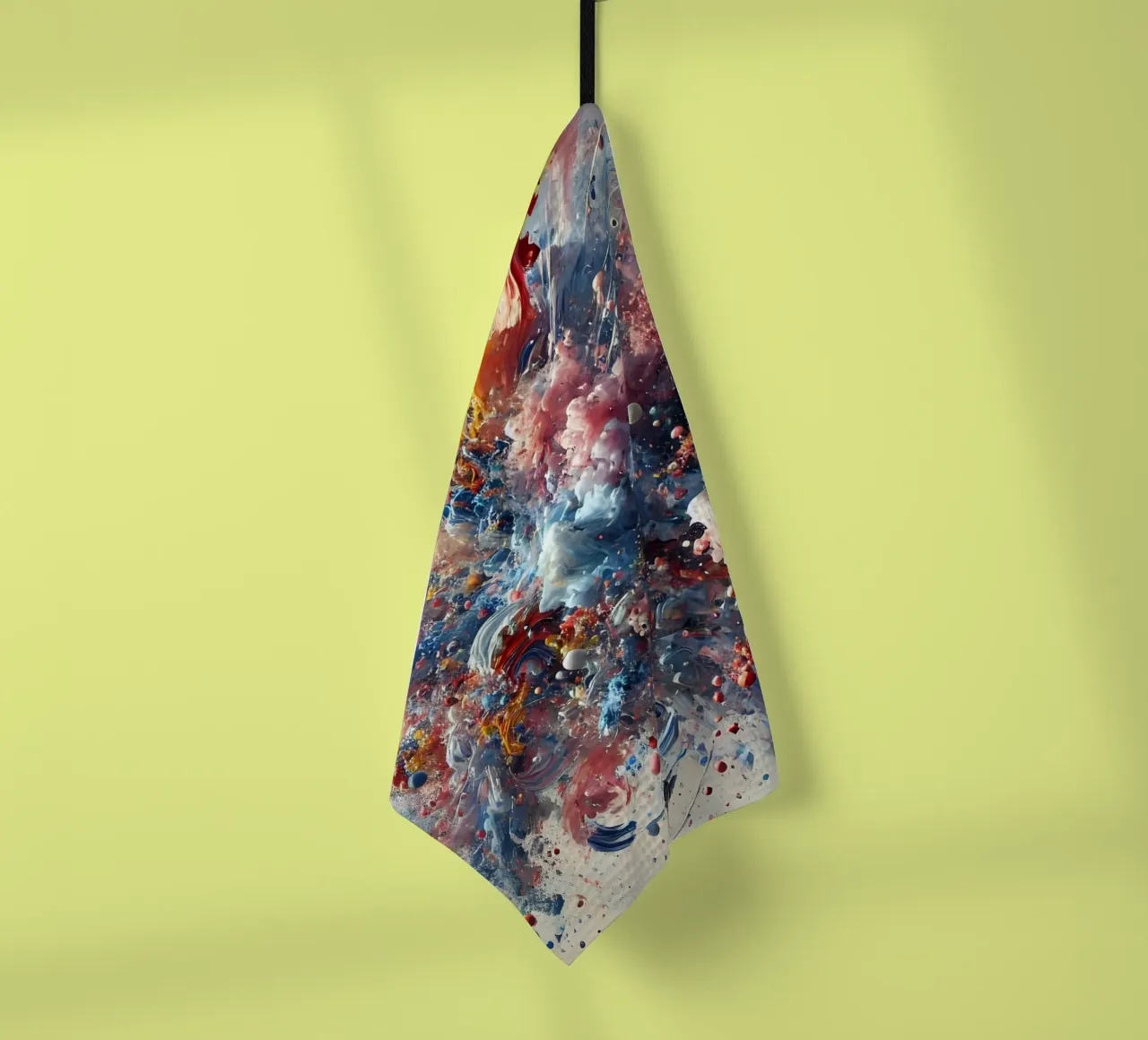 action splash abstract tea towel by abstrakt