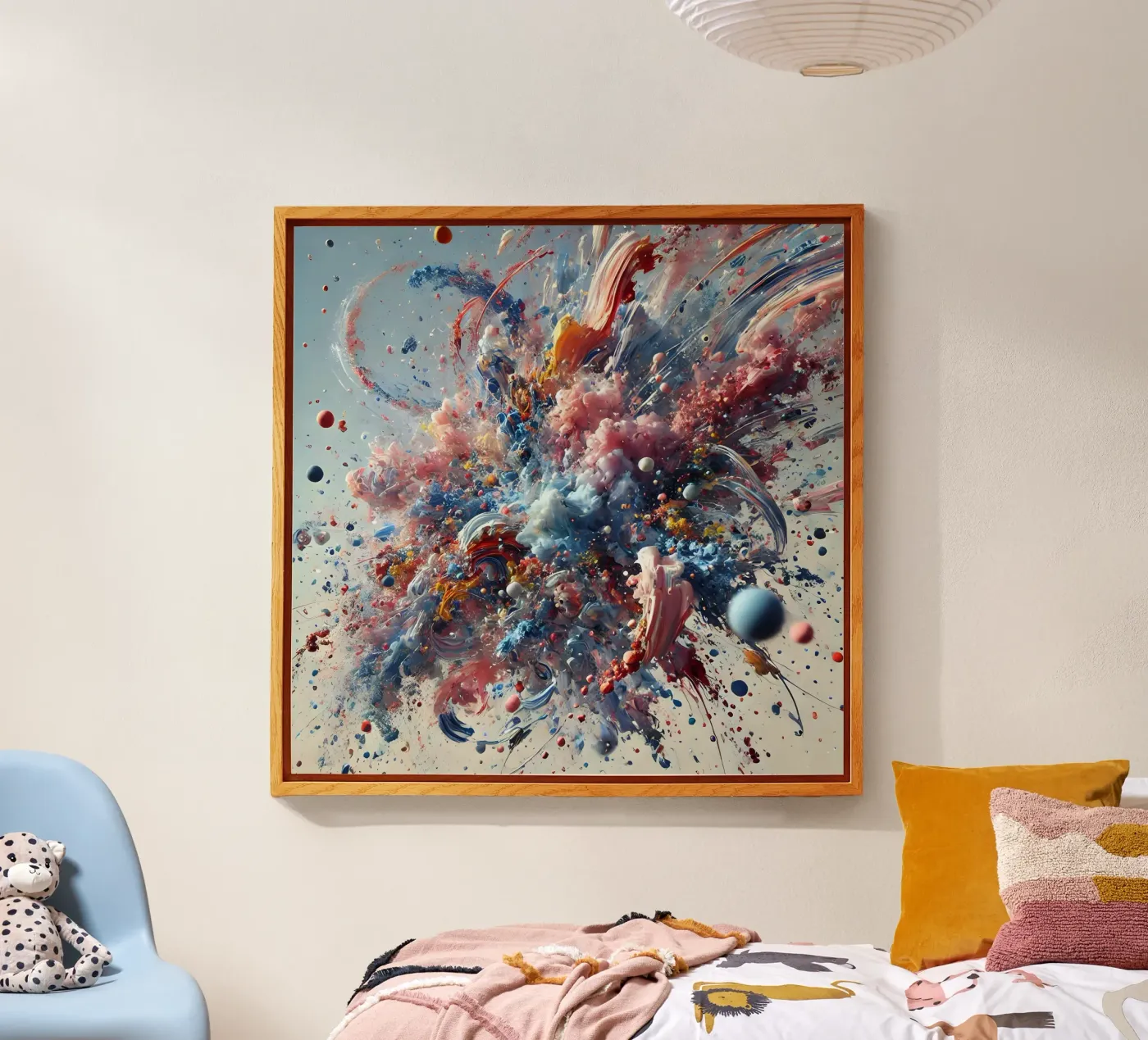 action splash abstract acrylic glass by abstrakt