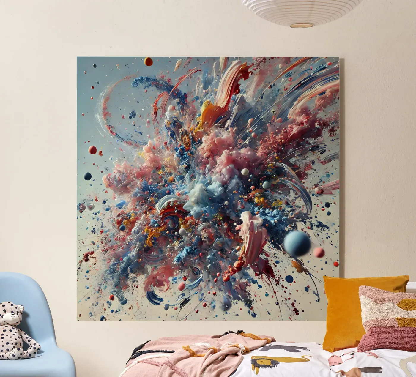 action splash abstract acrylic glass by abstrakt