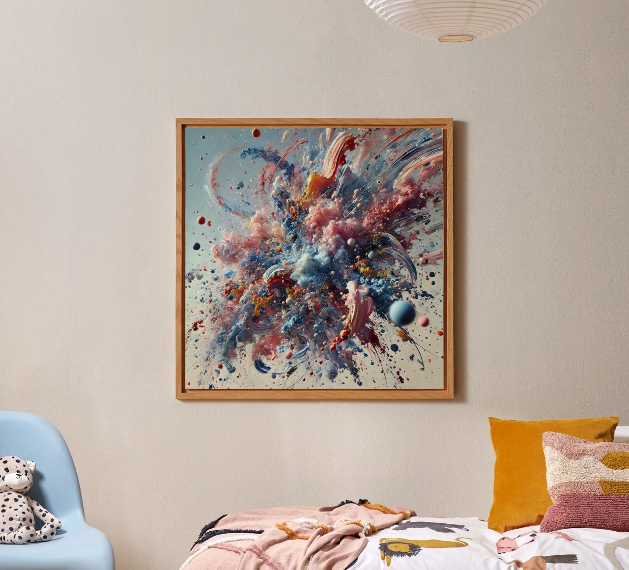 action splash abstract alluminio dibond da abstrakt