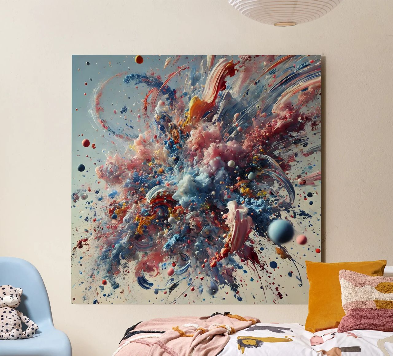 action splash abstract alluminio dibond da abstrakt