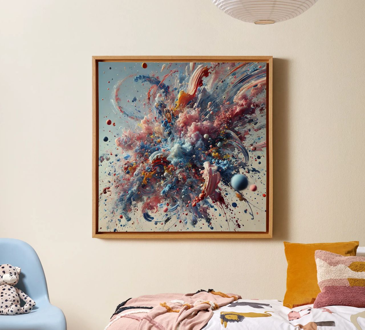 action splash abstract tela da abstrakt