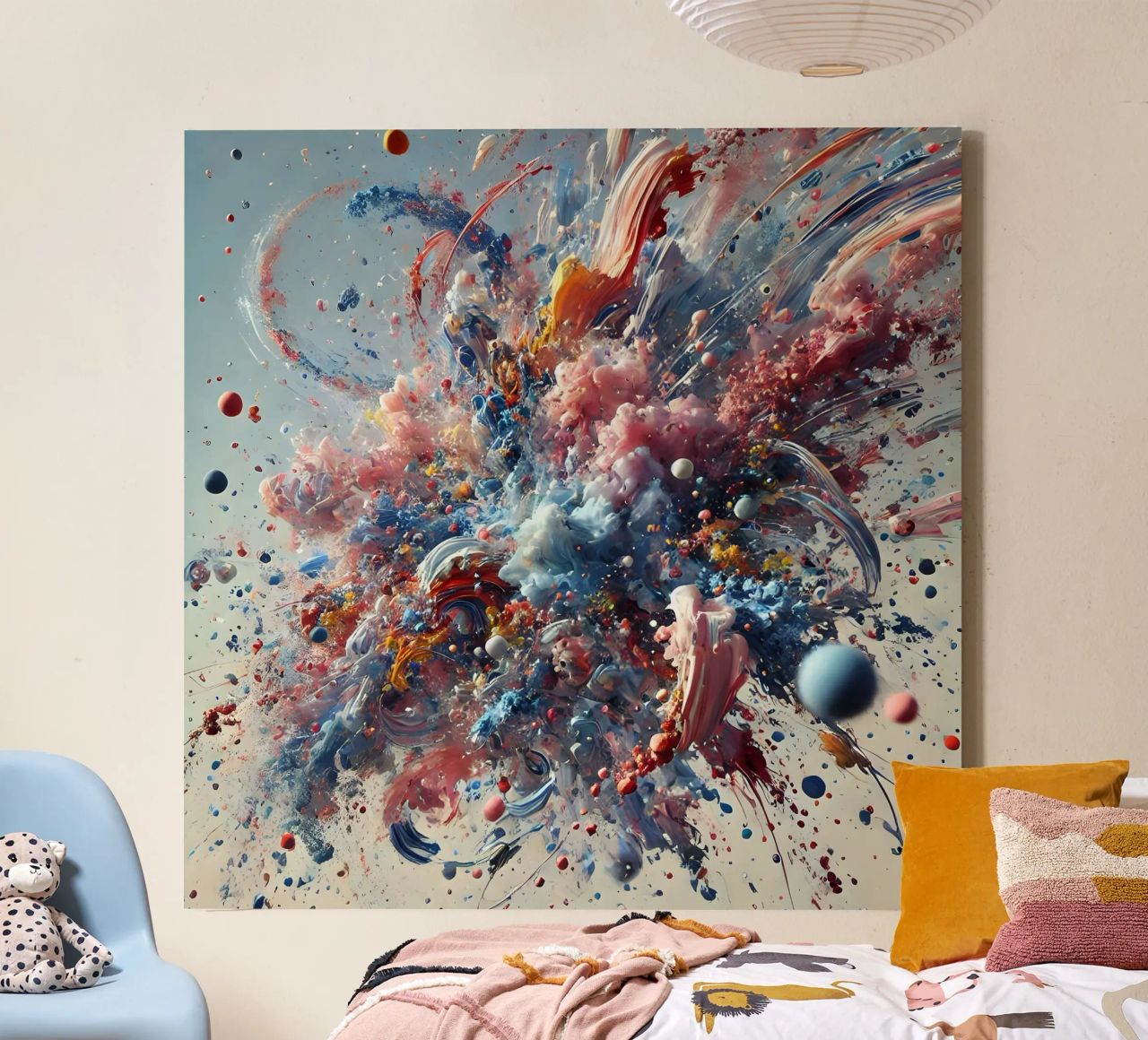 action splash abstract tela da abstrakt