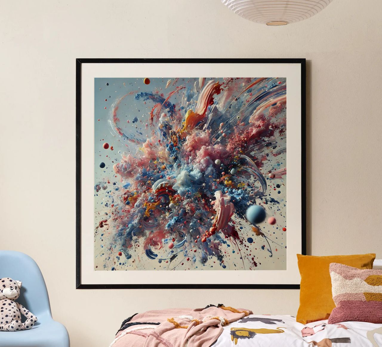 action splash abstract poster da abstrakt