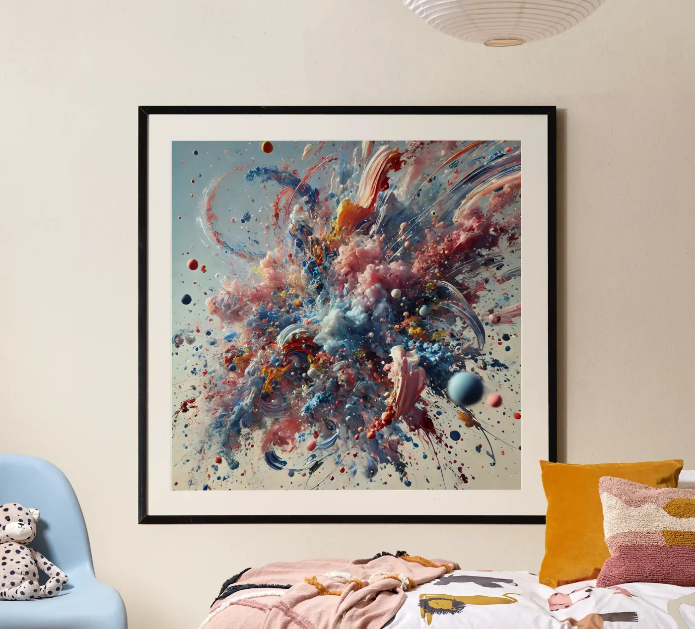 action splash abstract poster da abstrakt