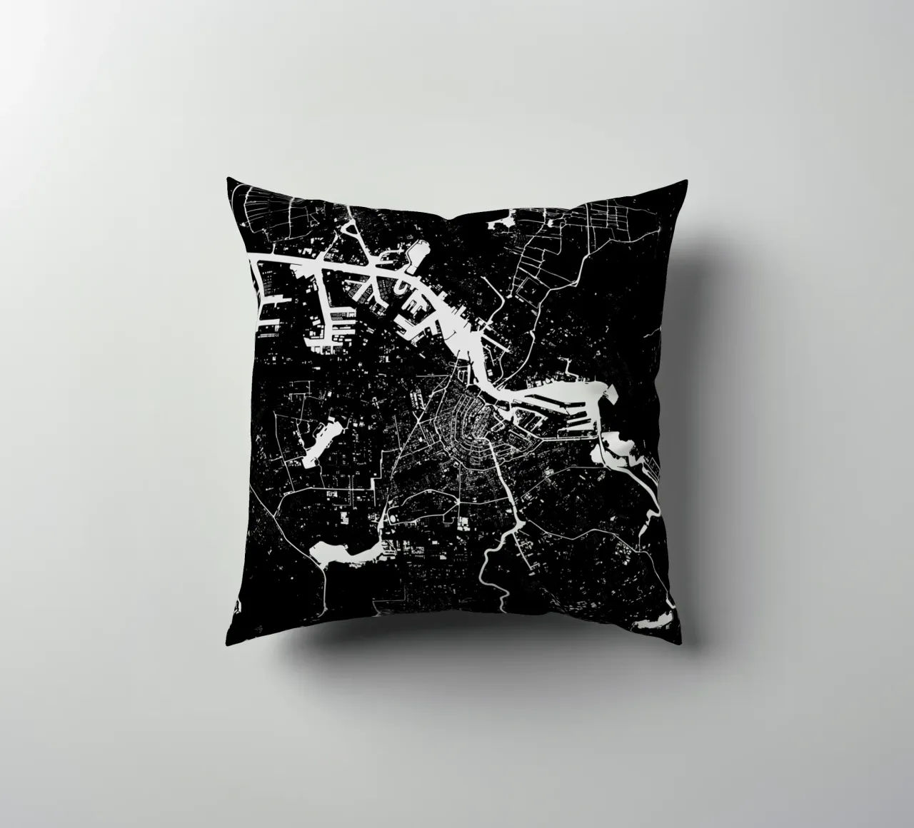 Amsterdam Black cuscino da Urban Maps