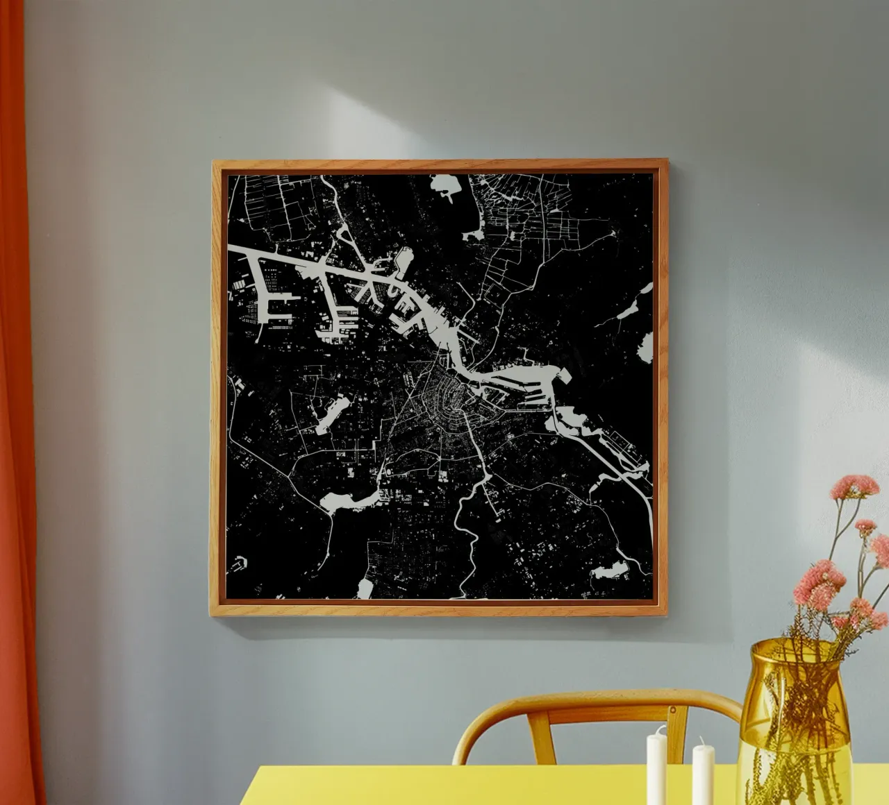 Amsterdam Black plexiglass da Urban Maps