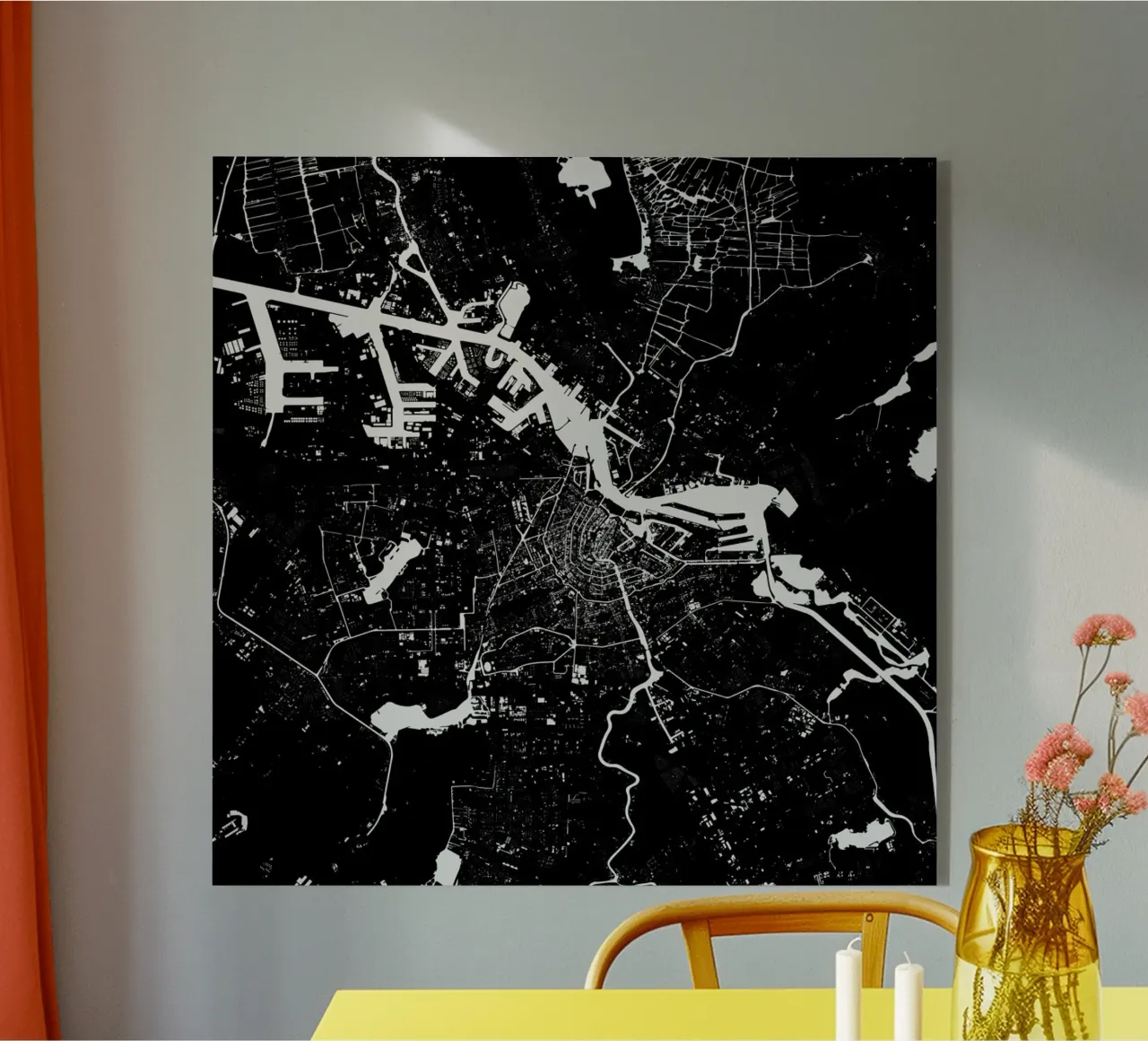 Amsterdam Black plexiglass da Urban Maps