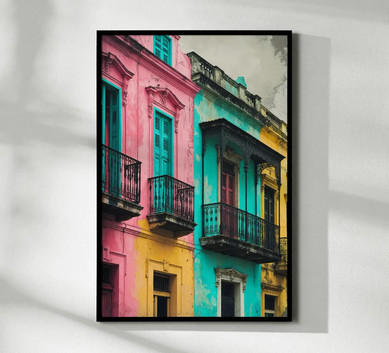 Pastel Streets of Havana poster by AlbertKlee