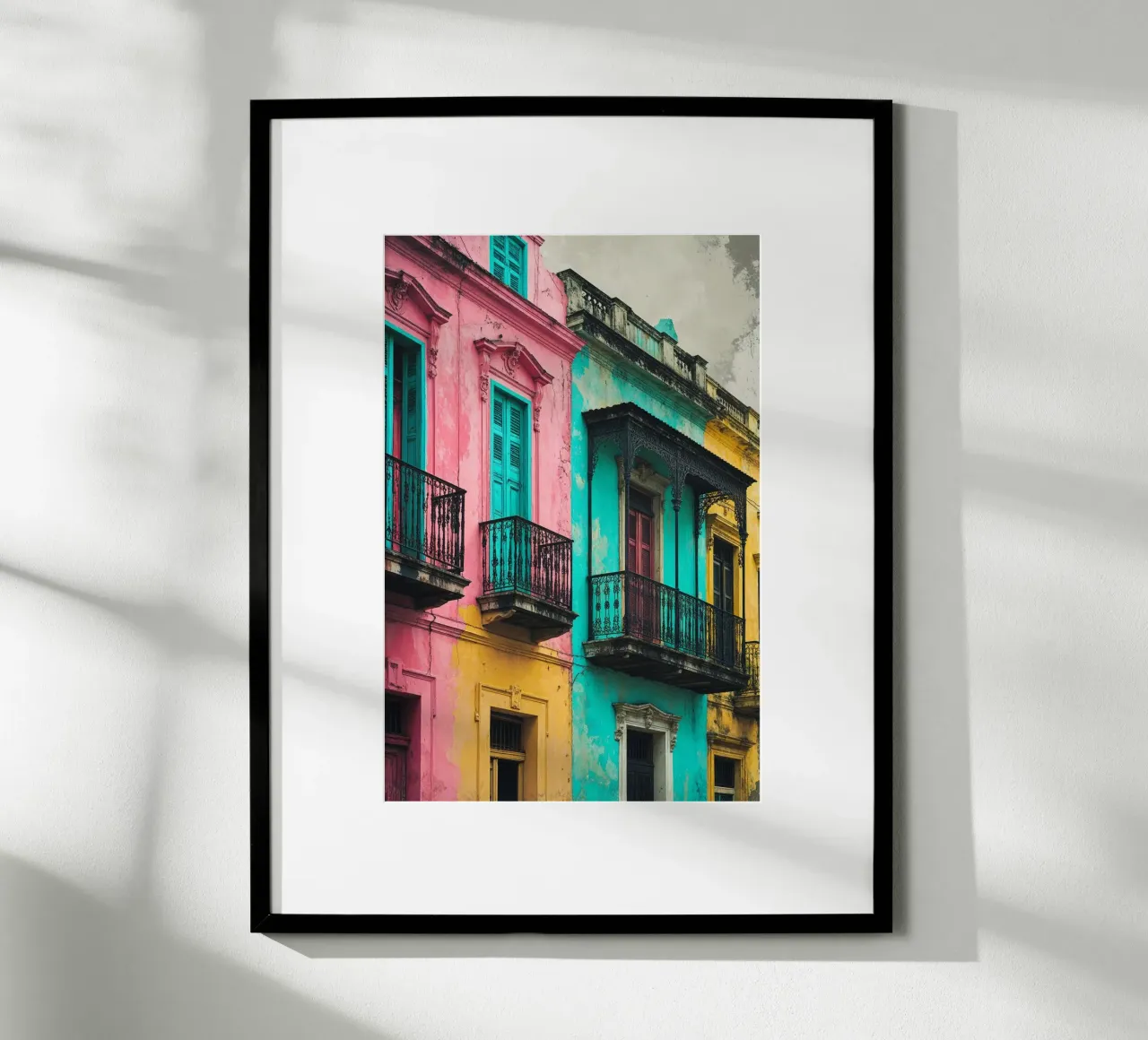 Pastel Streets of Havana poster by AlbertKlee
