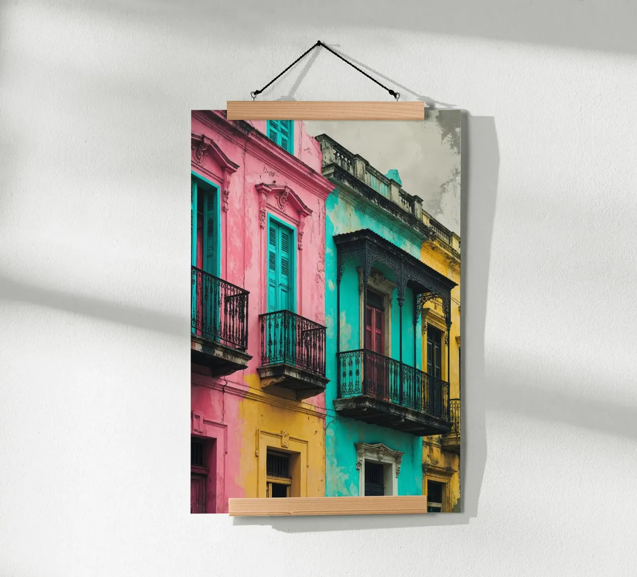 Pastel Streets of Havana poster by AlbertKlee