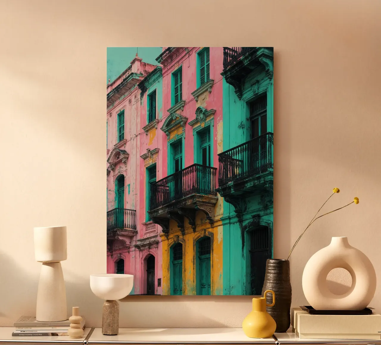 A Vibrant Tapestry of Havana alluminio dibond da AlbertKlee