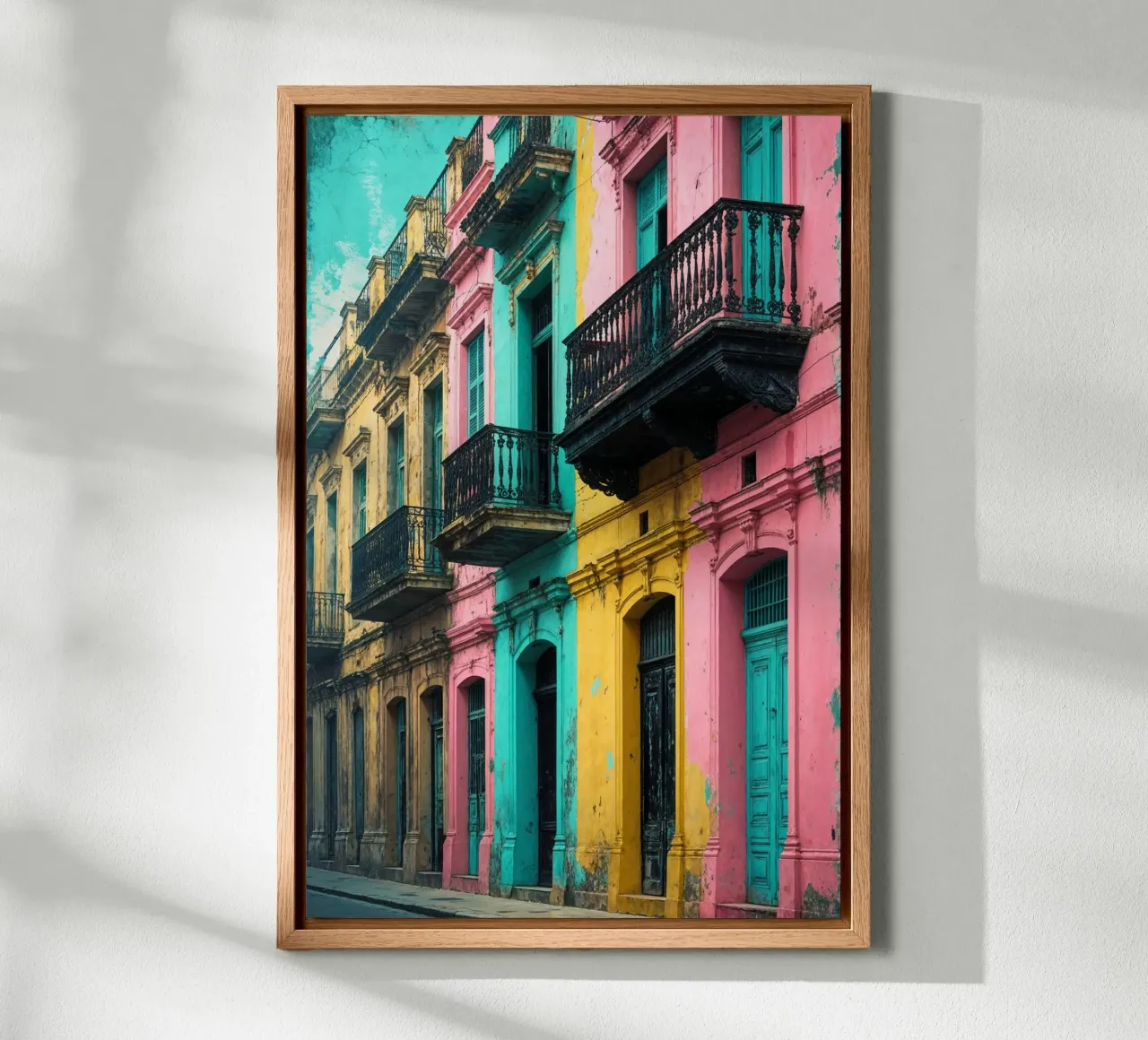 Charming Streets of Havana alu-dibond by AlbertKlee