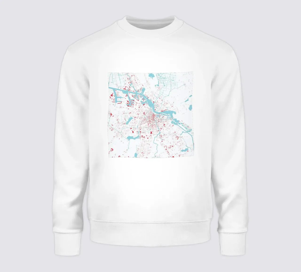 Amsterdam Red felpa da Urban Maps