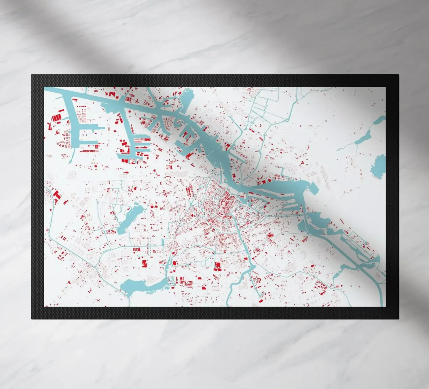 Amsterdam Red zerbino da Urban Maps