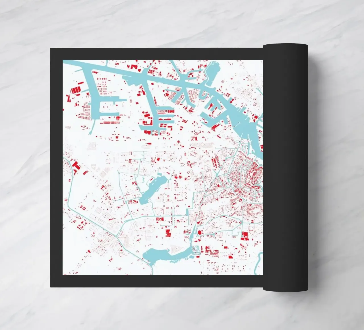 Amsterdam Red zerbino da Urban Maps