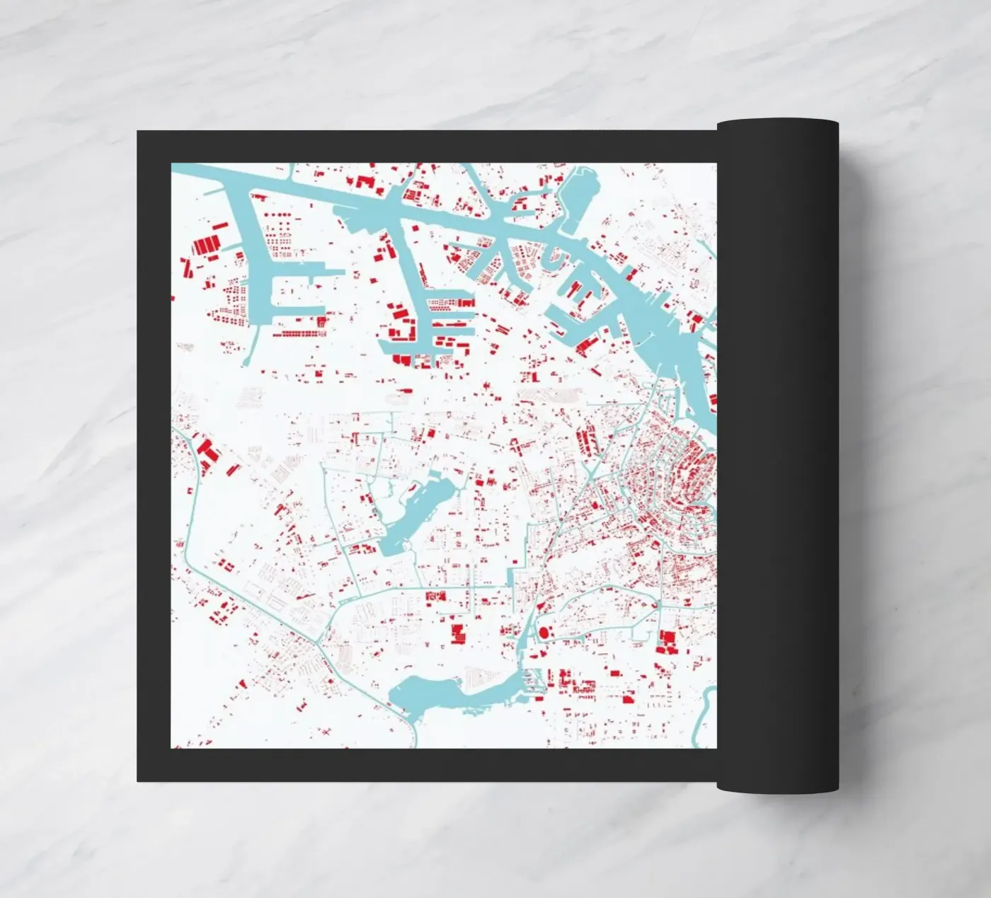 Amsterdam Red zerbino da Urban Maps