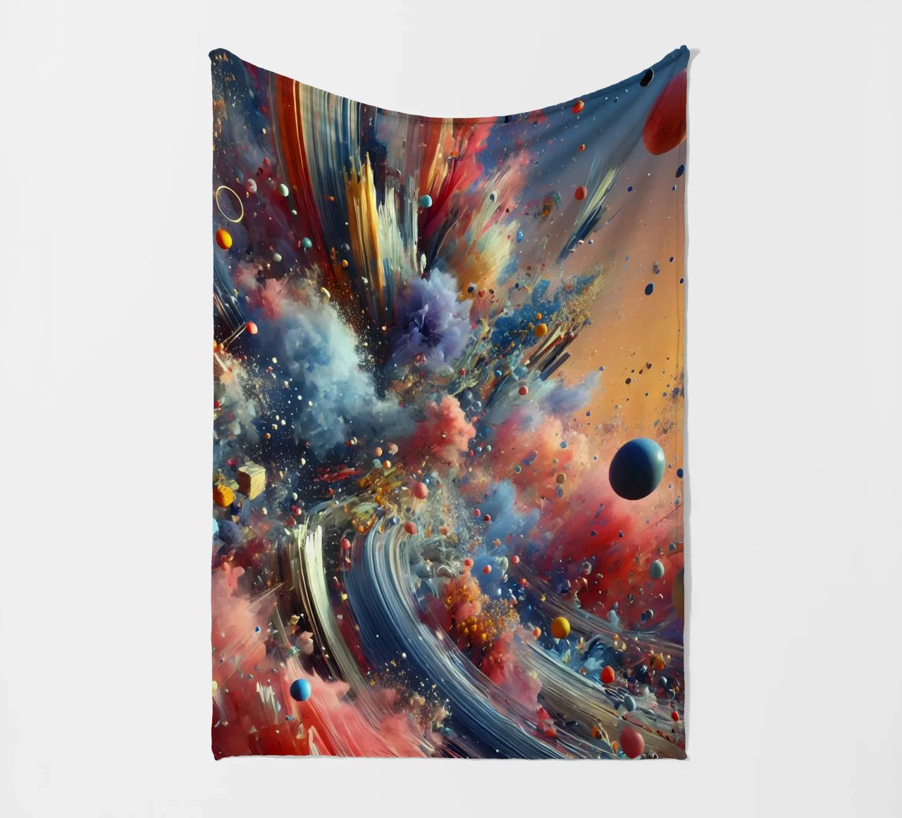 action splash abstract coperta in pile da abstrakt
