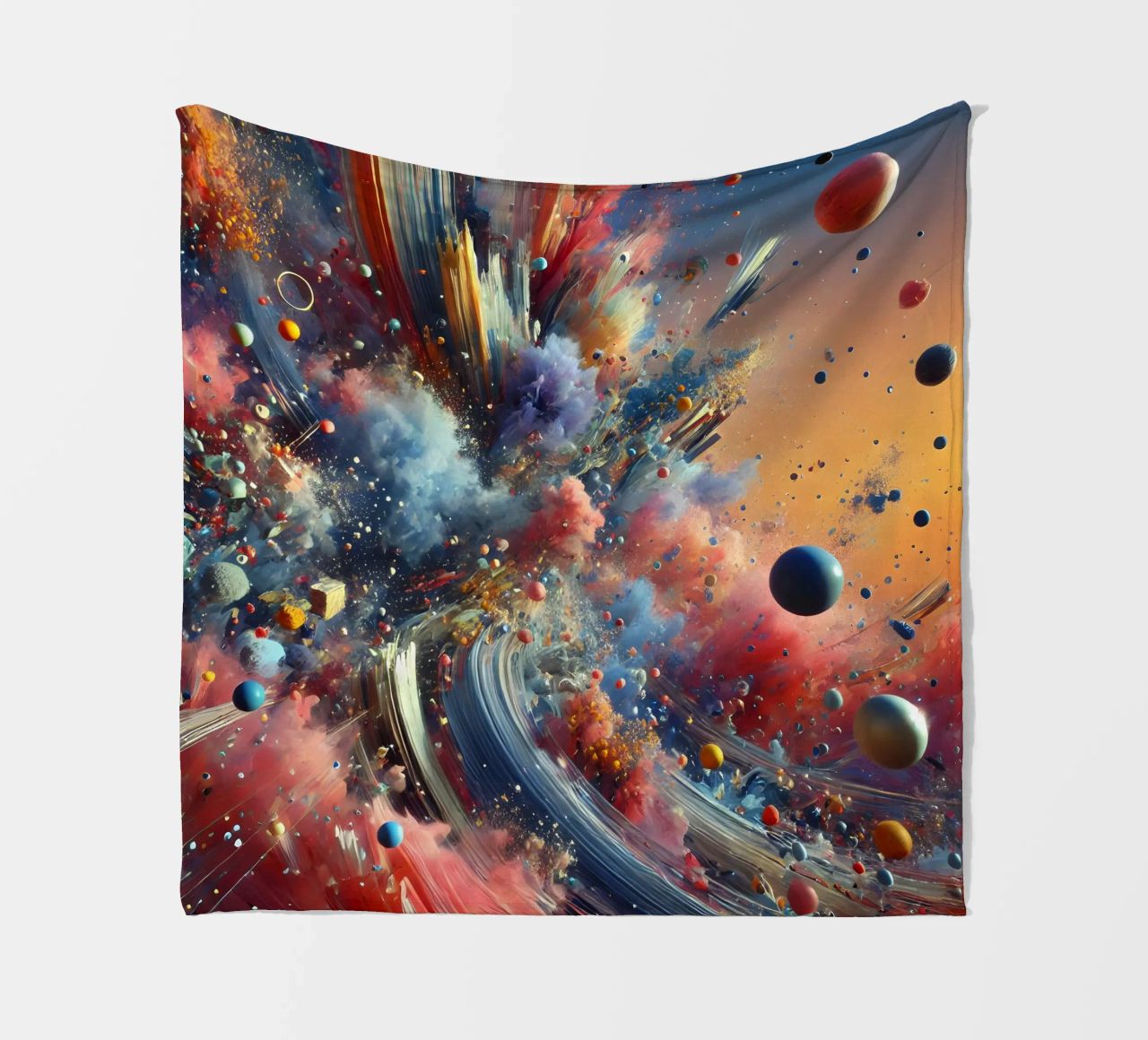 action splash abstract coperta in pile da abstrakt