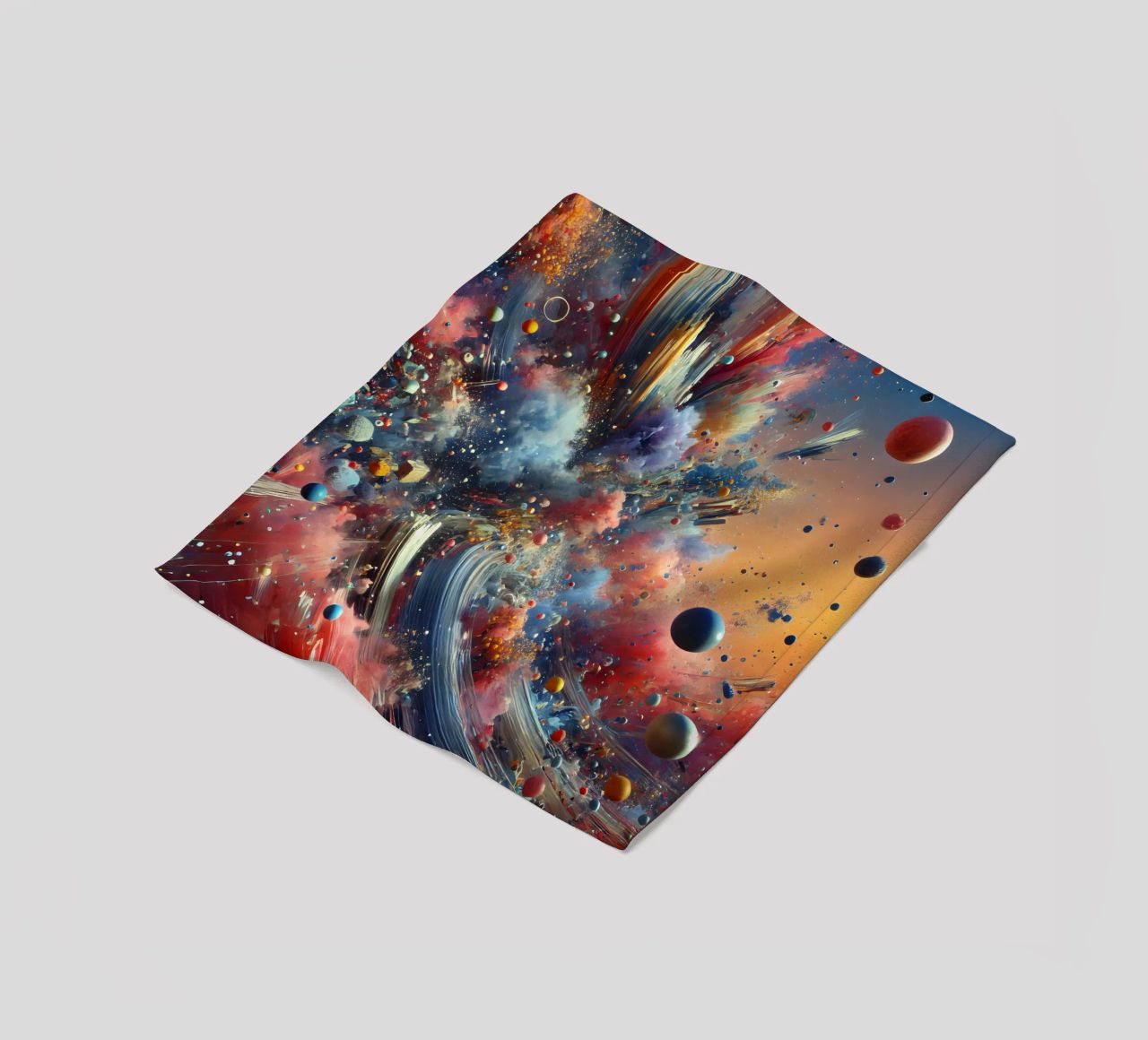 action splash abstract coperta in pile da abstrakt