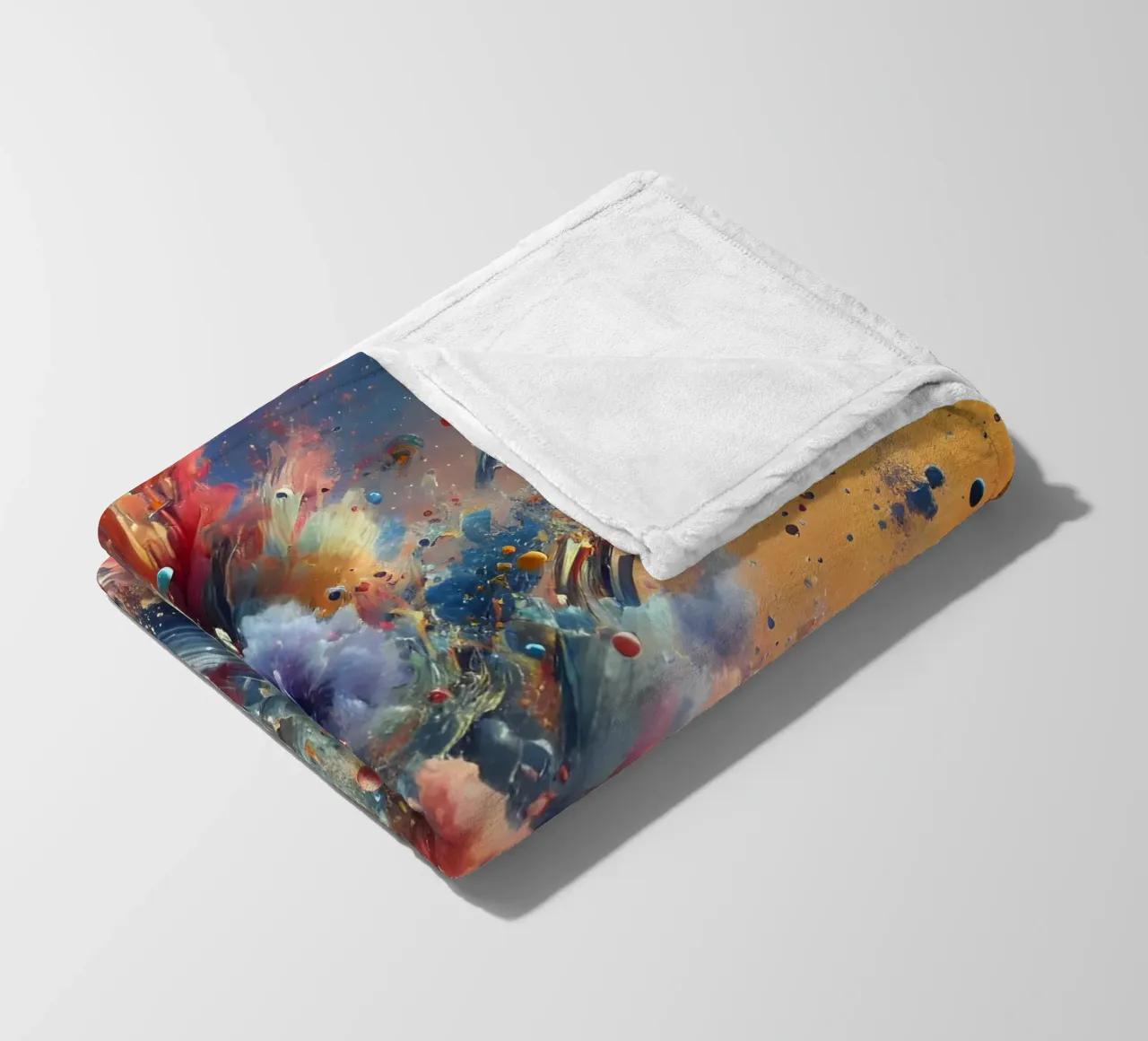 action splash abstract fleece blanket by abstrakt