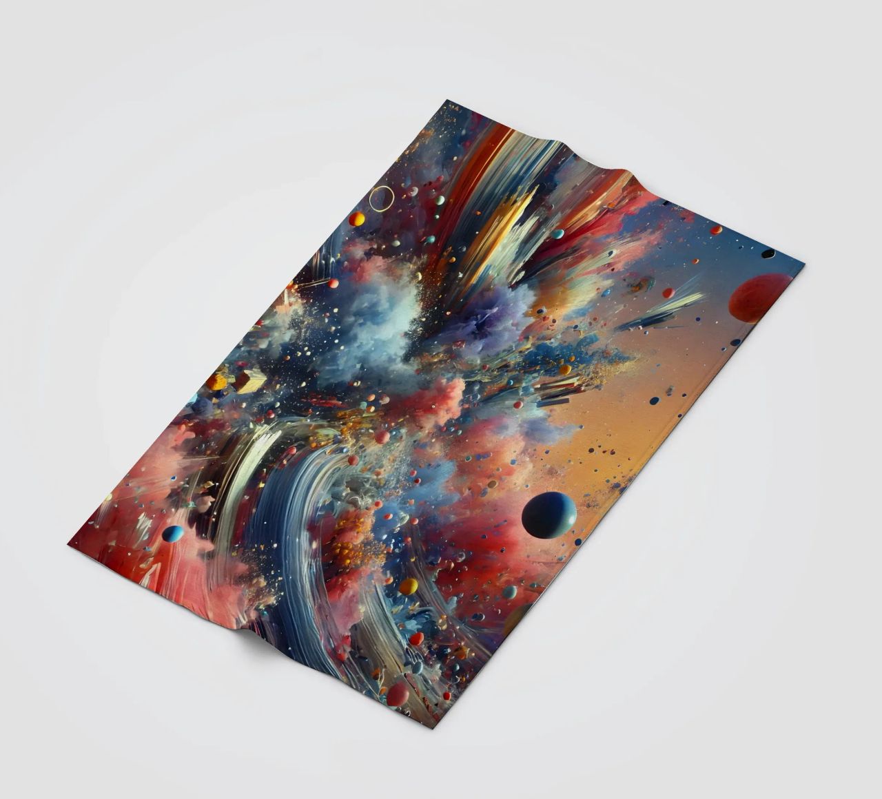 action splash abstract coperta in pile da abstrakt