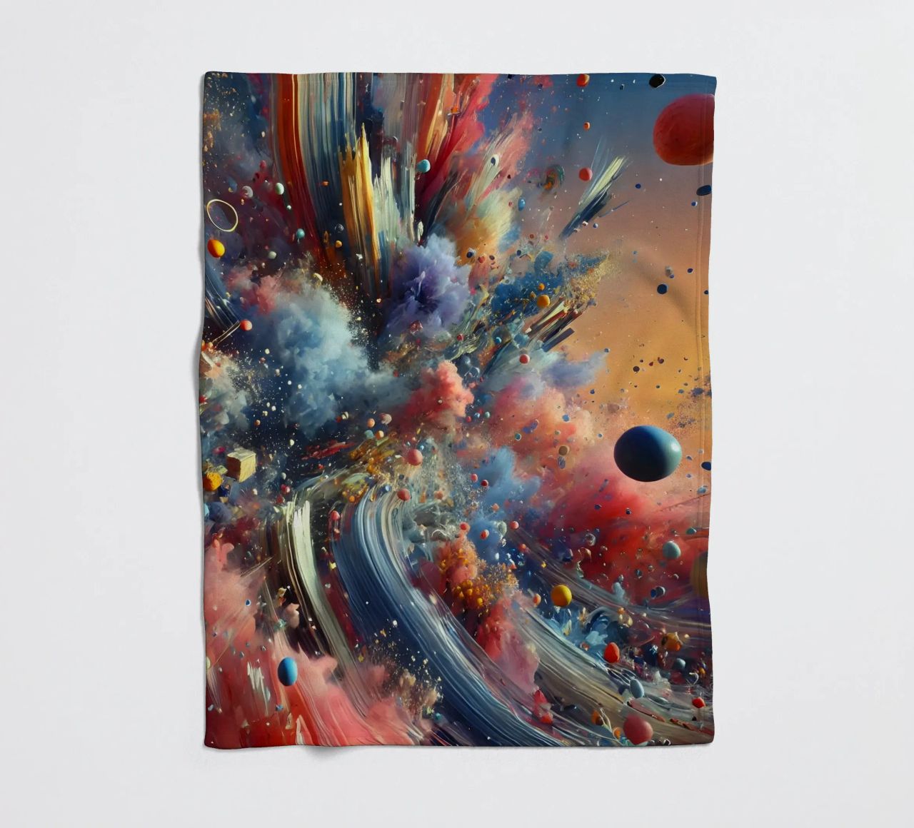 action splash abstract coperta in pile da abstrakt