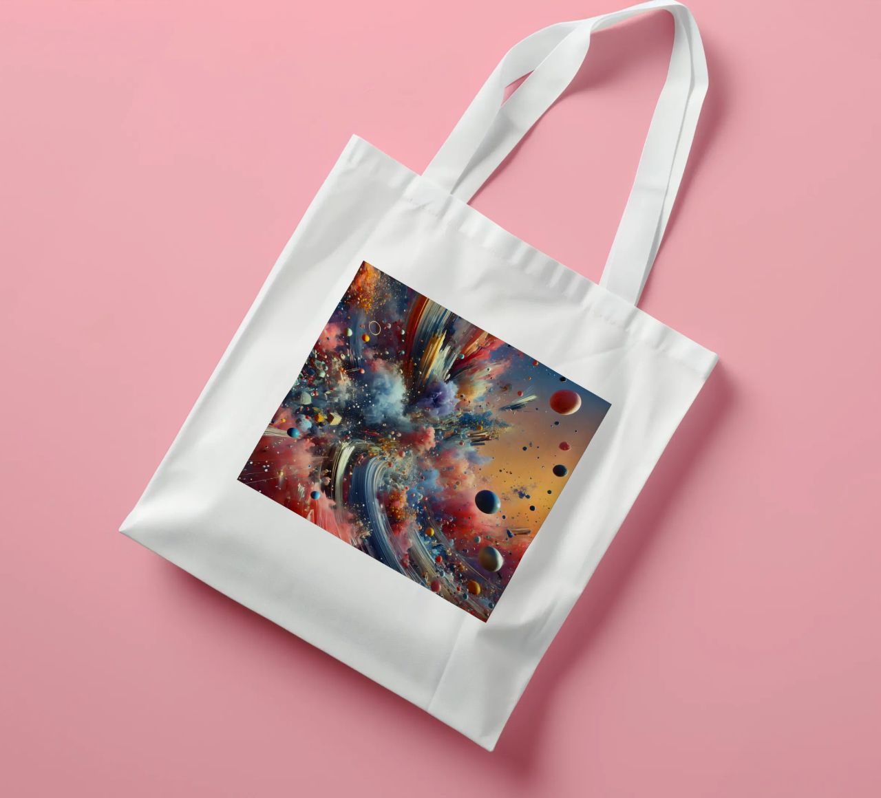 action splash abstract borsa in juta da abstrakt