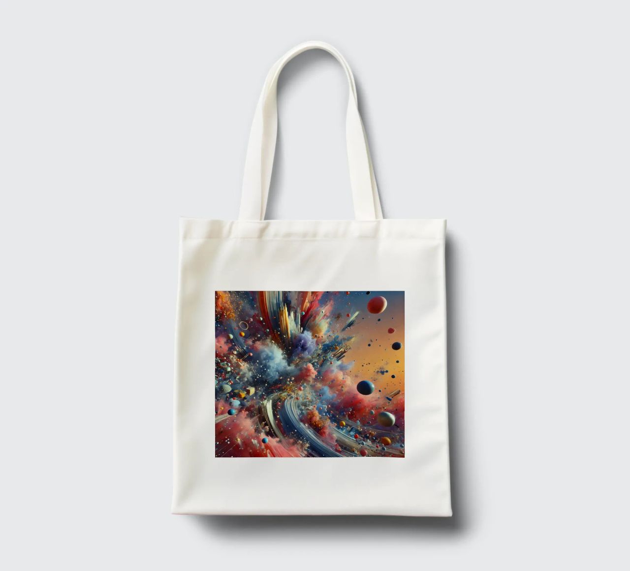 action splash abstract borsa in juta da abstrakt