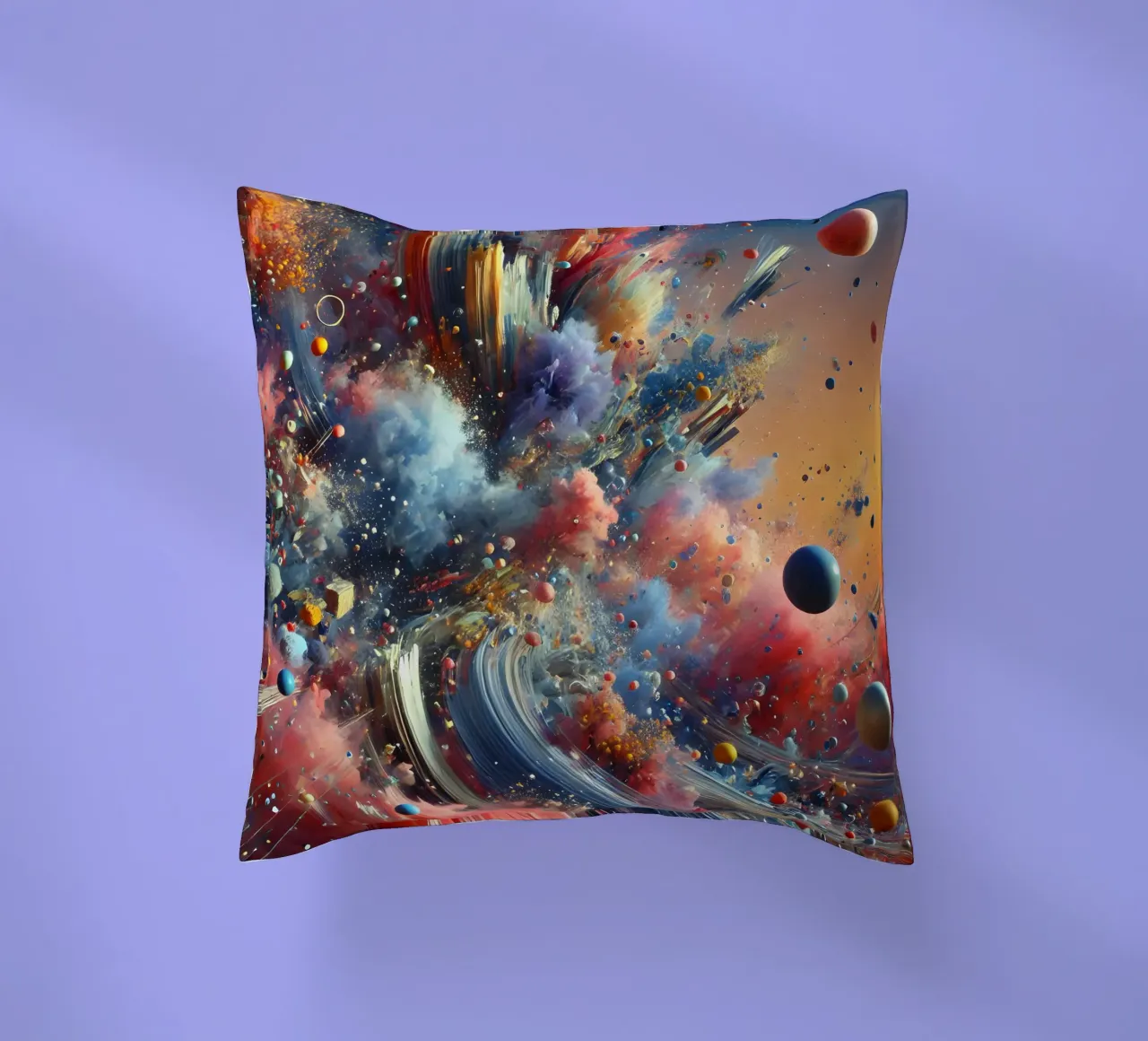 action splash abstract kussen van abstrakt