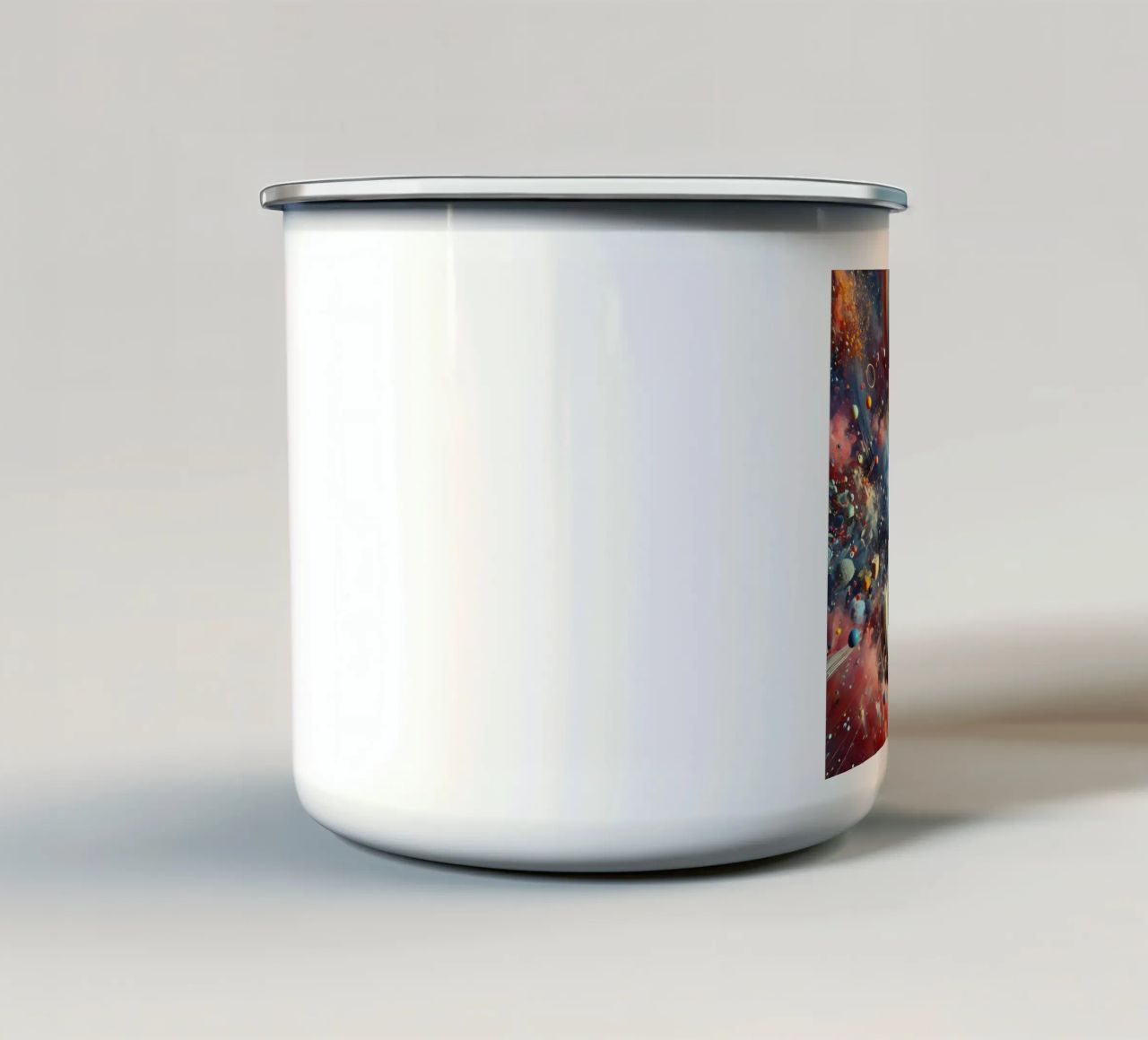 action splash abstract tazza in smalto da abstrakt