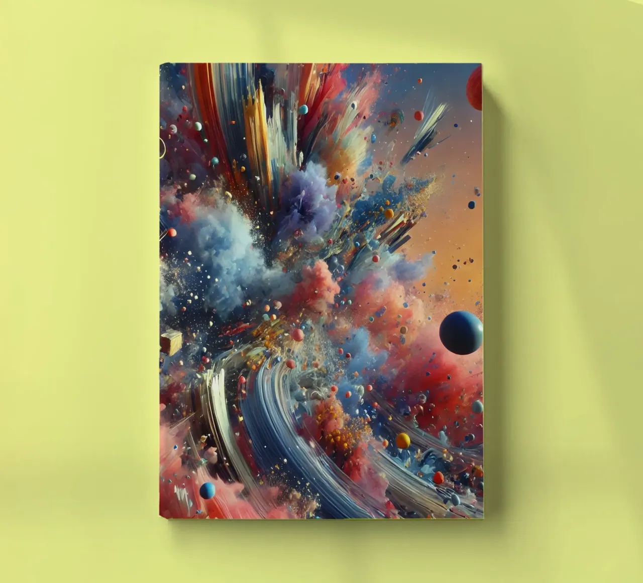 action splash abstract notebook by abstrakt