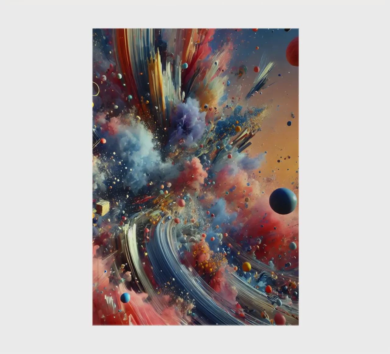 action splash abstract Notizbuch von abstrakt