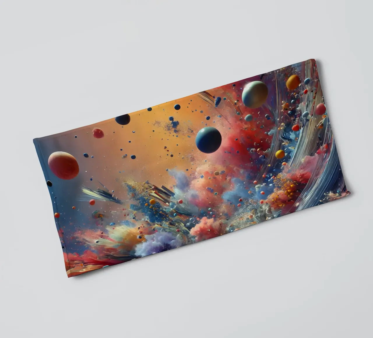 action splash abstract badhanddoek van abstrakt