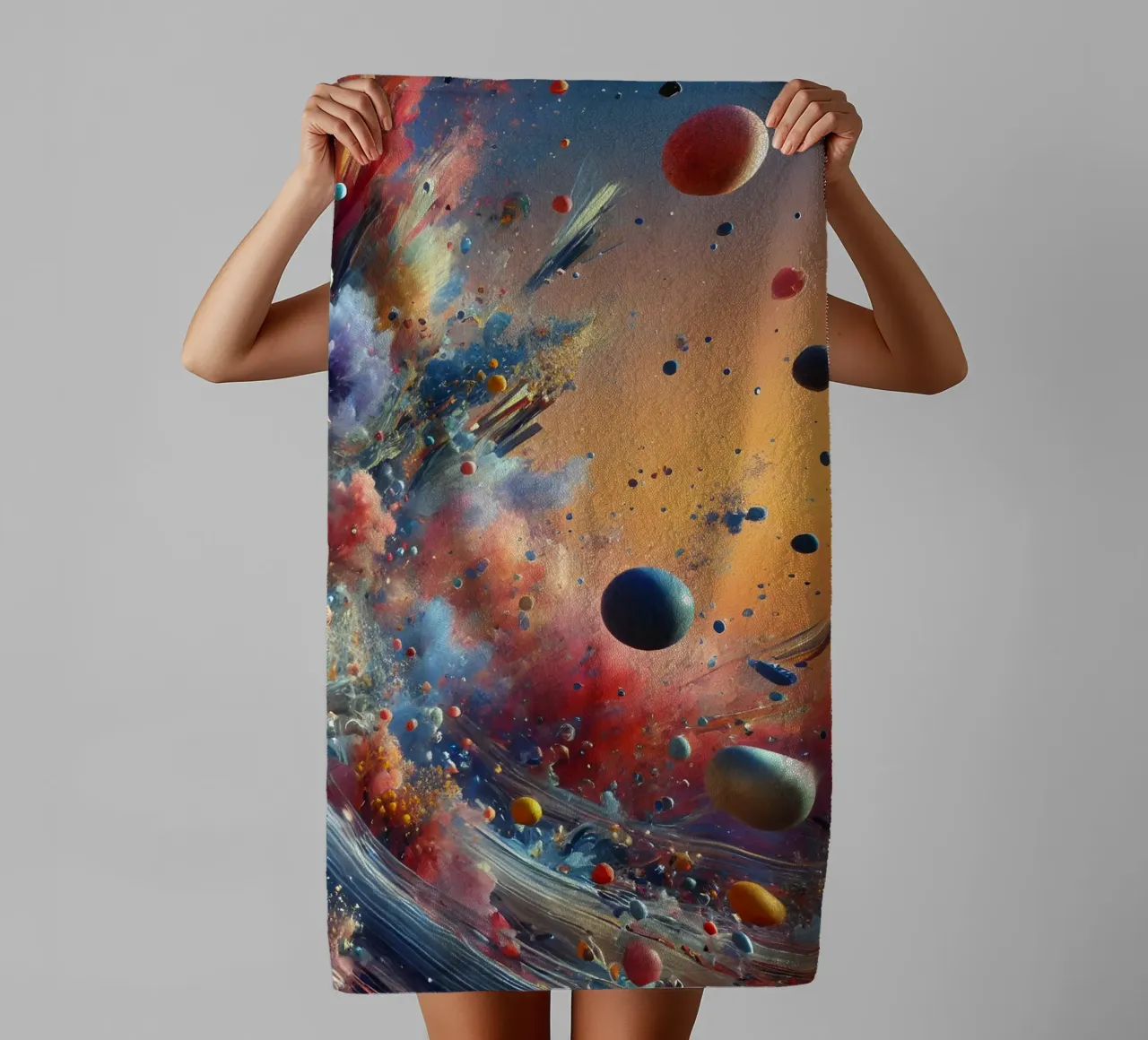 action splash abstract asciugamano da bagno da abstrakt