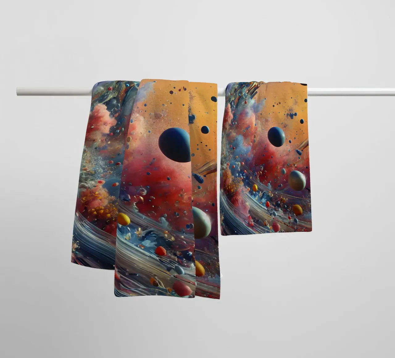 action splash abstract asciugamano da bagno da abstrakt